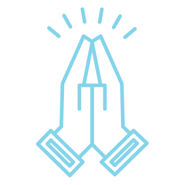 Image of a heart with two hands holding each other. Join our Prayer Team to pray for our community. Sonshine FM