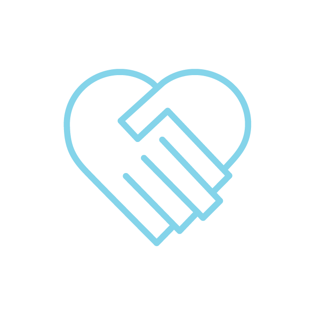 Heart with two hands holding each other symbolizing unity and hope. Volunteer at Sonshine to spread hope in Western Australia!FM Radio Stations Perth WA
